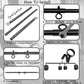 ControlLink Neck to Wrist Spreader Bar BDSM Kit