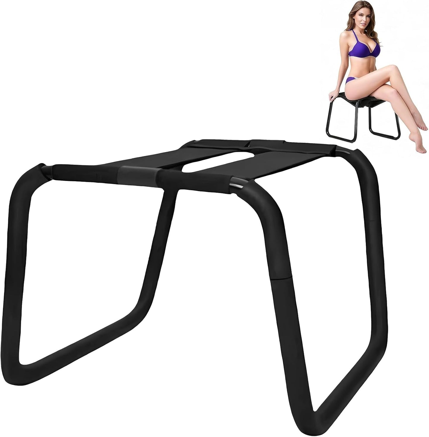 RideWave Adjustable Bouncing Sex Chair with Elastic Seat