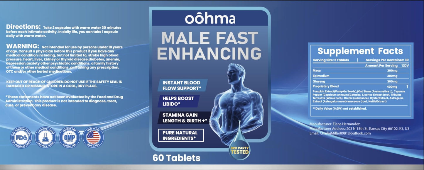 Fast-Acting Male Blood Flow Booster