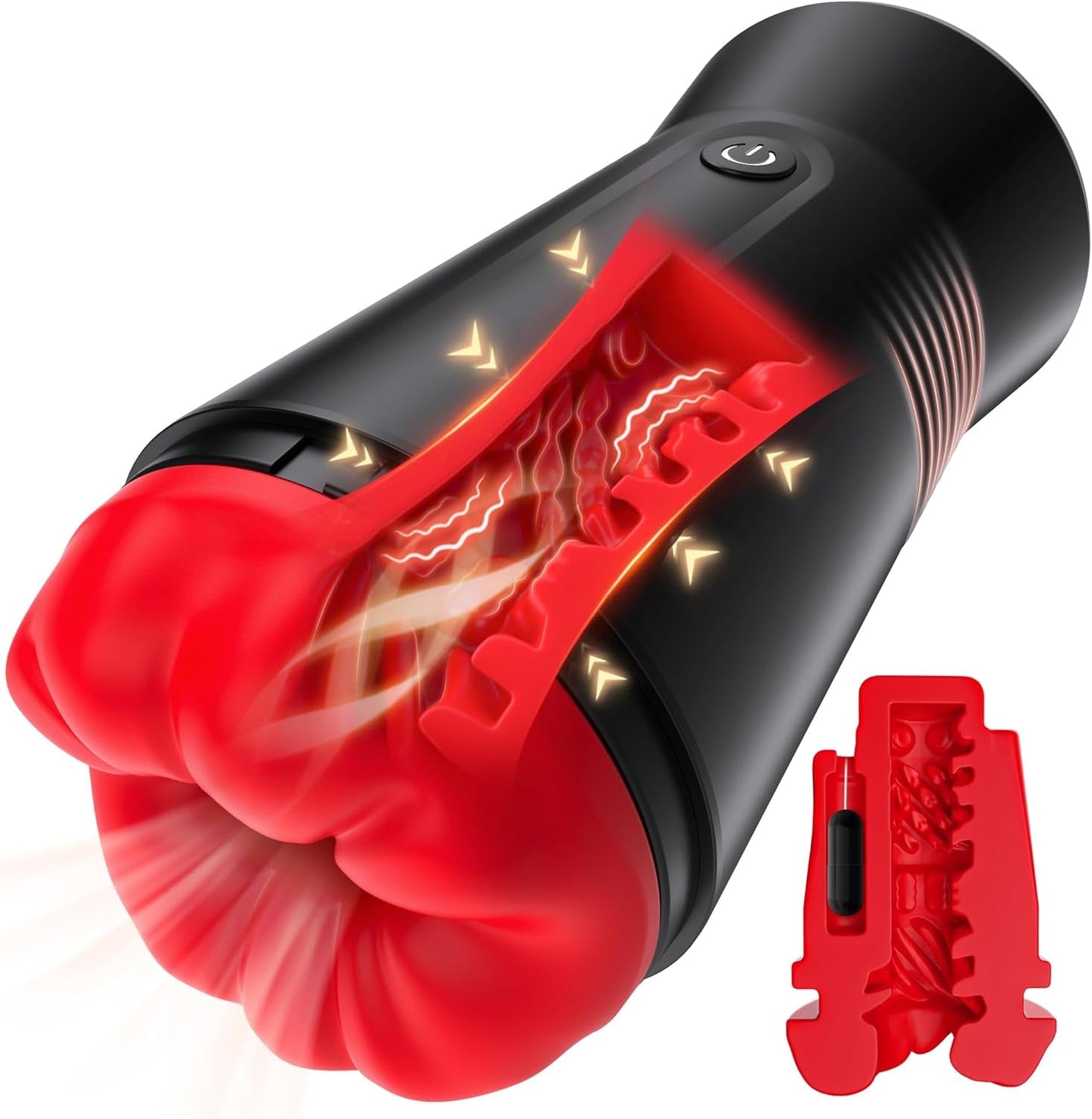 Masturbador de succión masculino 5 en 1 FlexMouth con 9 modos de vibración