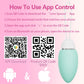EmeraldSync App Huevo Vibrador Remoto 10 Modos Impermeable Silencioso