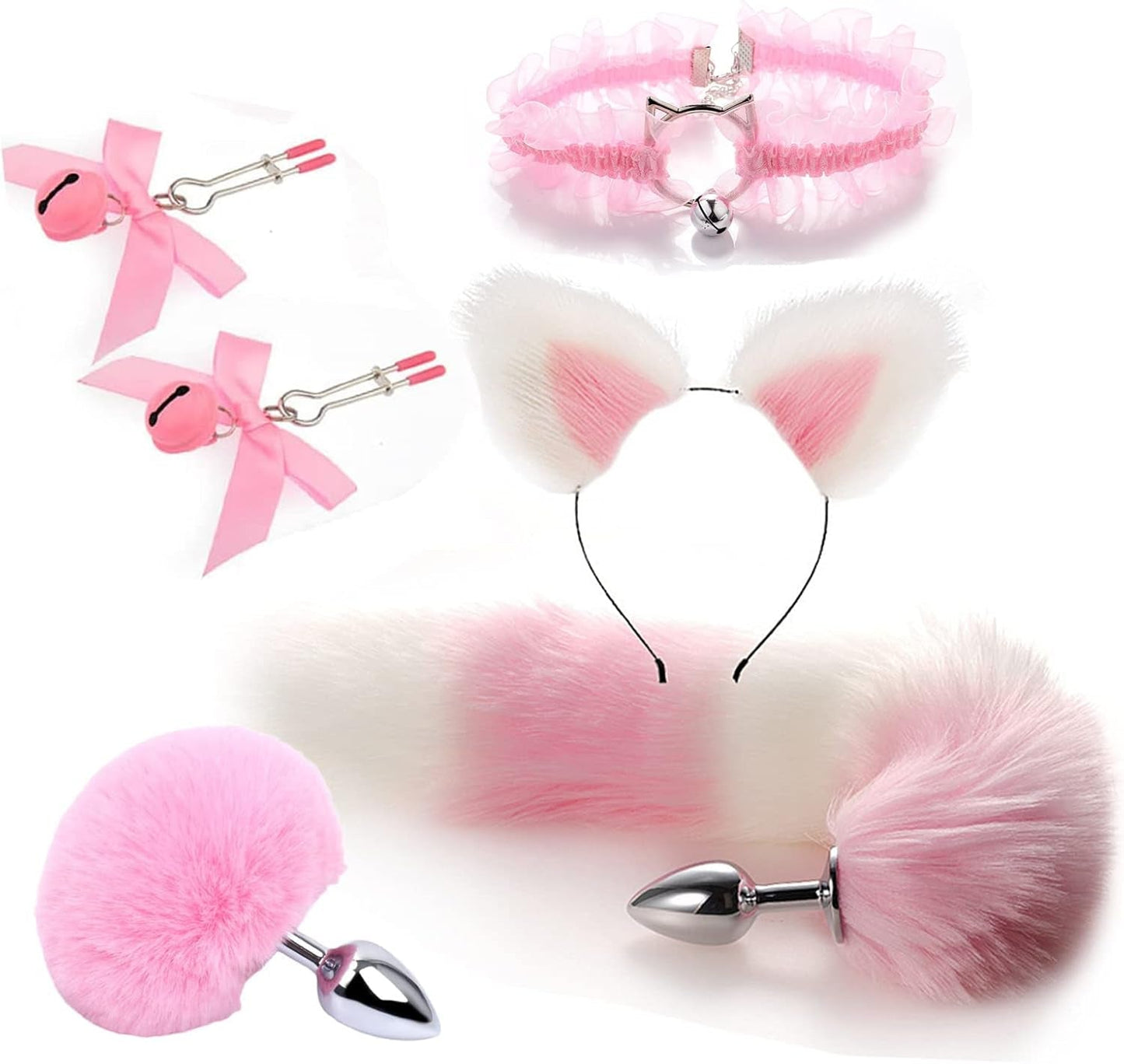 VelvetFang Fox Tail Anal Plug Set Kit de Cosplay de 6 piezas