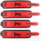 CrimsonGrip Red Adjustable Spreader Bar with Furry Straps