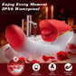 DualFlare Dildo Vibrator 10 Flapping 10 Licking Modes