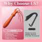 VelvetFlicker Vibrating BDSM Sex Whip & Wand