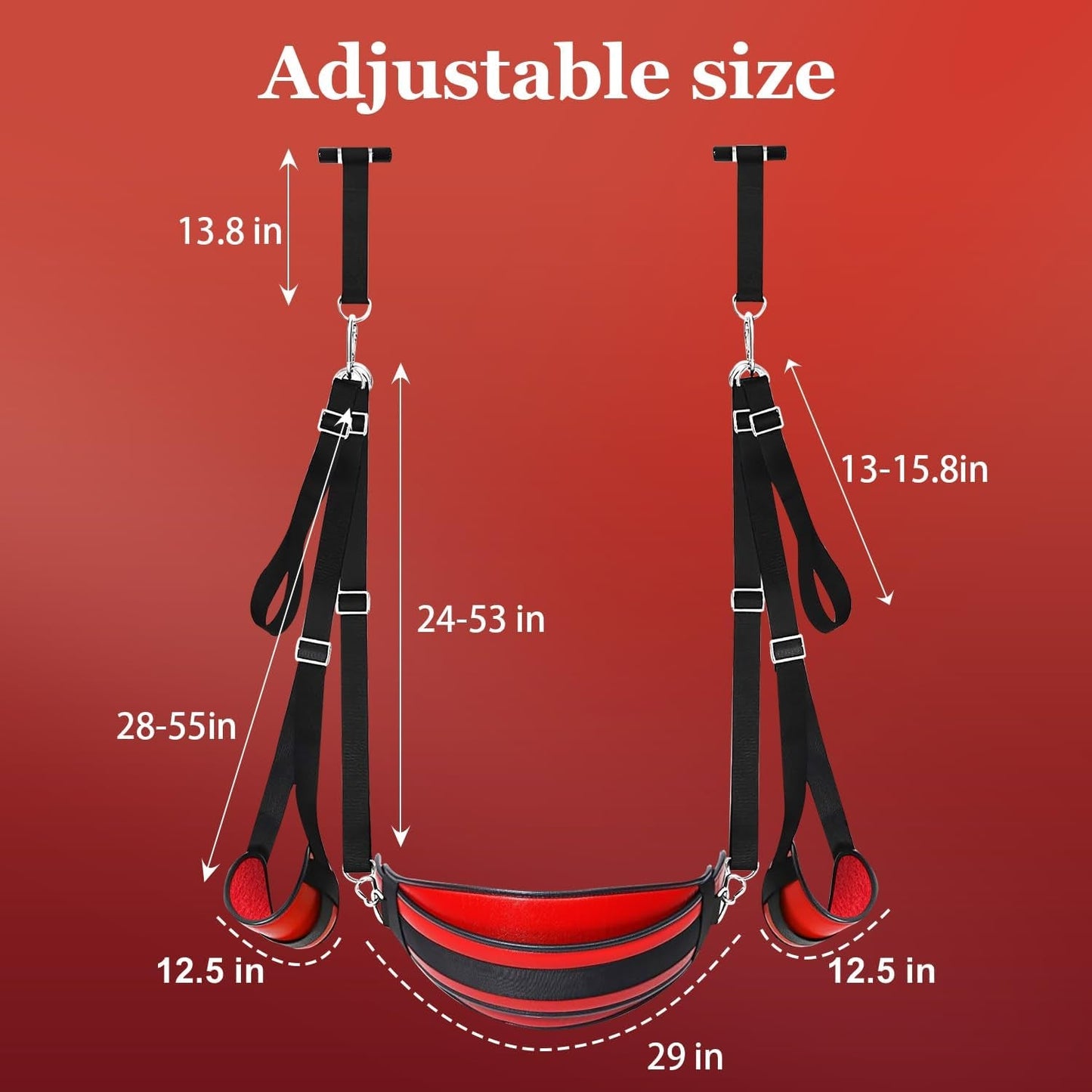 Columpio sexual 2 en 1 AerialyX con cojín grande para puerta