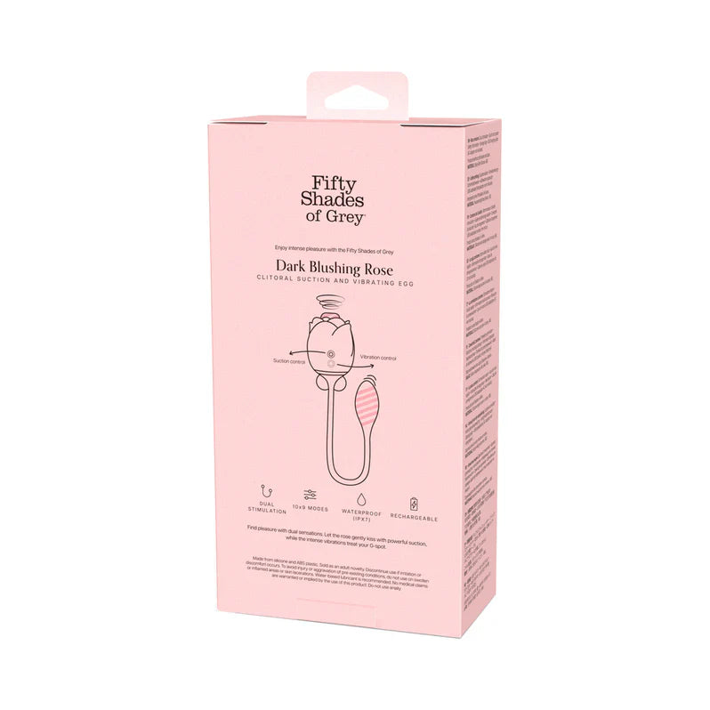 Cinquante nuances de Grey Rose rougissant foncé vibromasseur