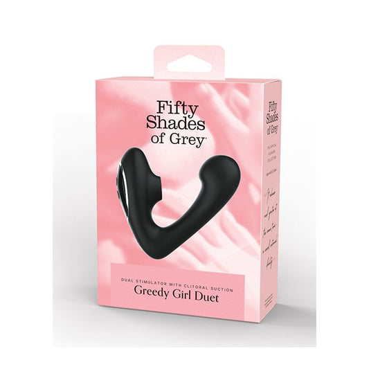 Fifty Shades of Grey Duo de succion clitoridienne et vibrateur Greedy Girl