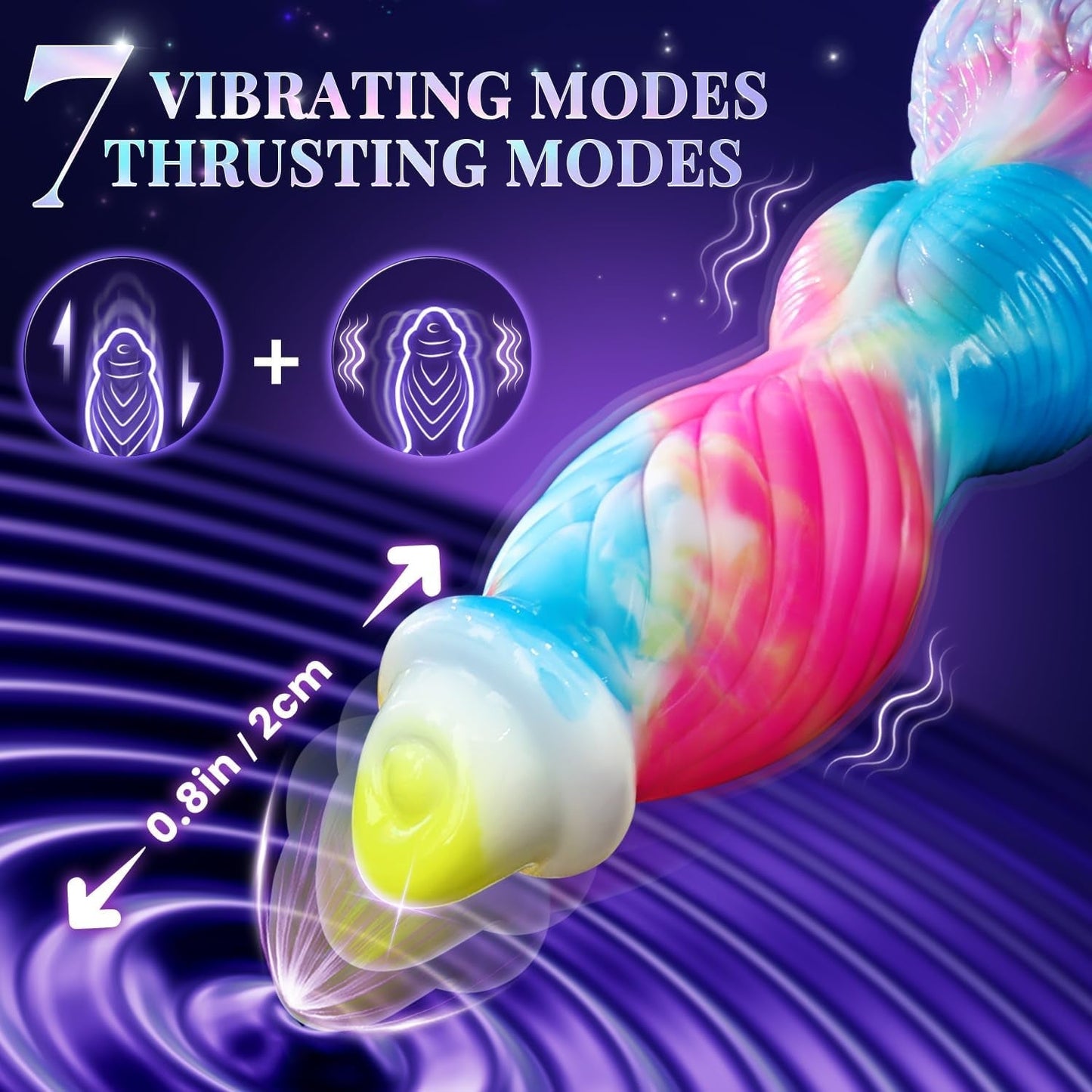 FireBird App-Control Thrusting Fantasy Dildo 10.2"