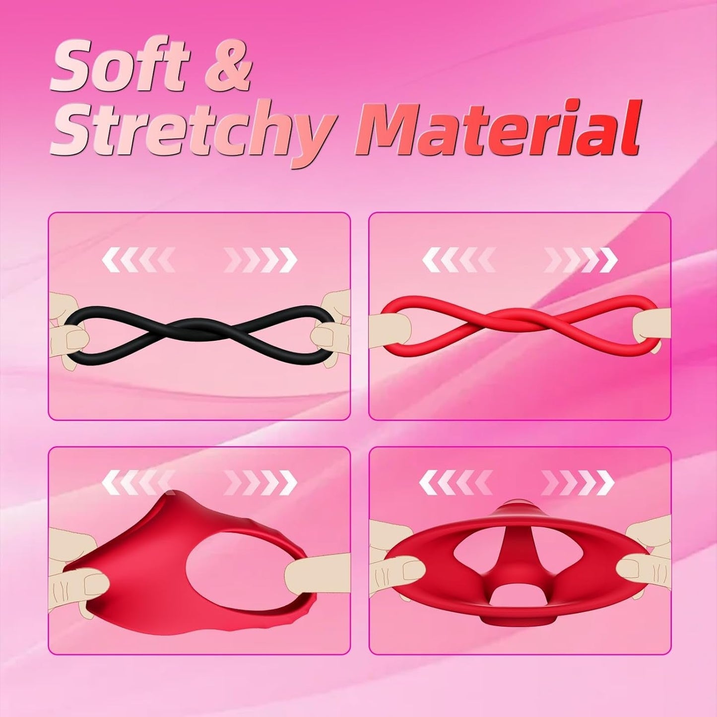Juego de anillos para pene de silicona FitLock
