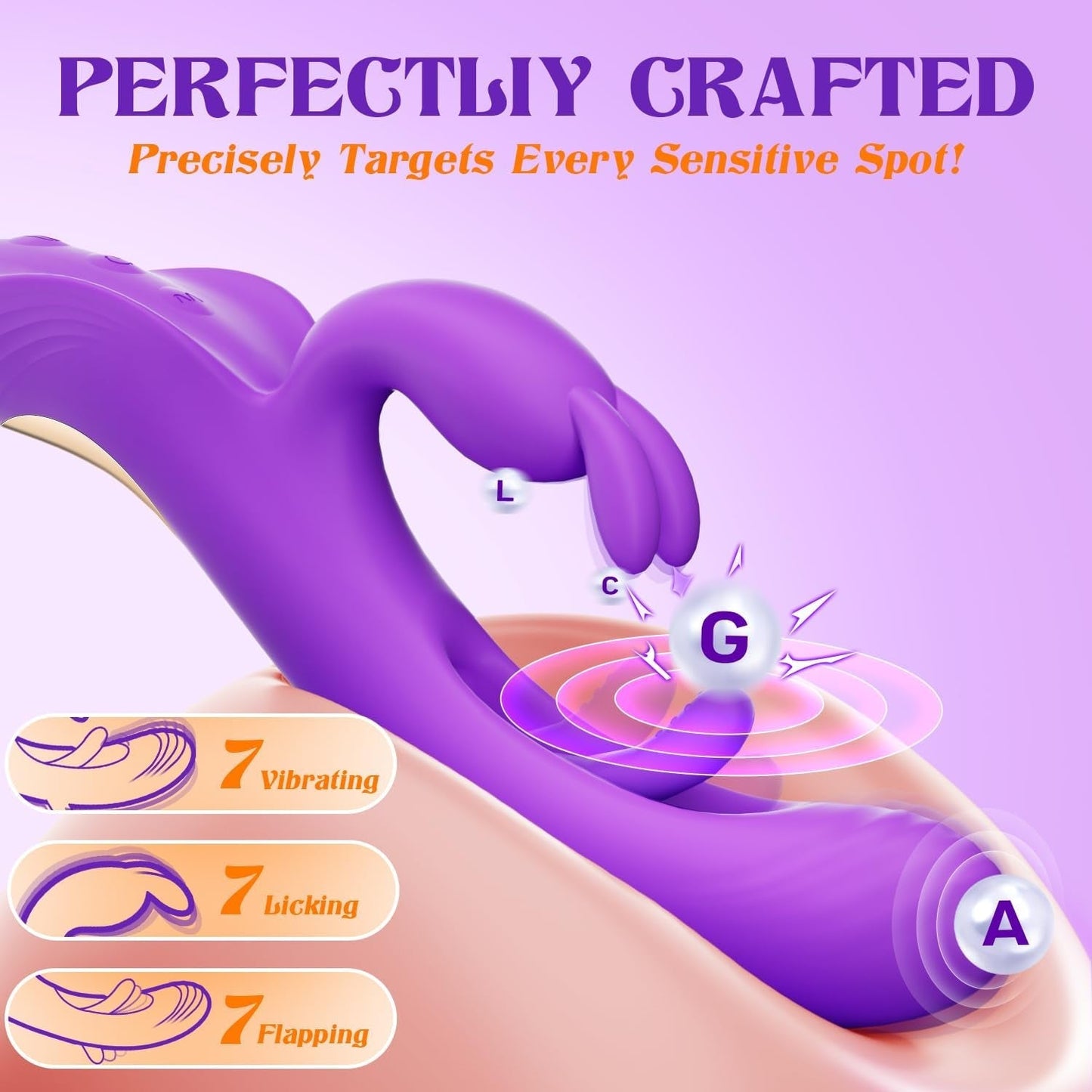 Vibrador Conejo Placer 4 en 1 FlapVibe