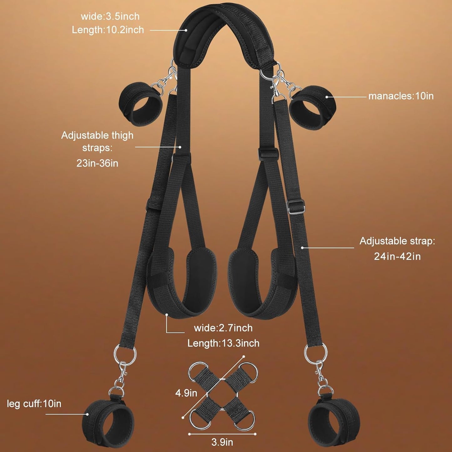 Sistema de sujeción y eslinga de cama FlexBind de cuello a muslo