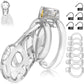Jaula de castidad blanda transparente FlexCage