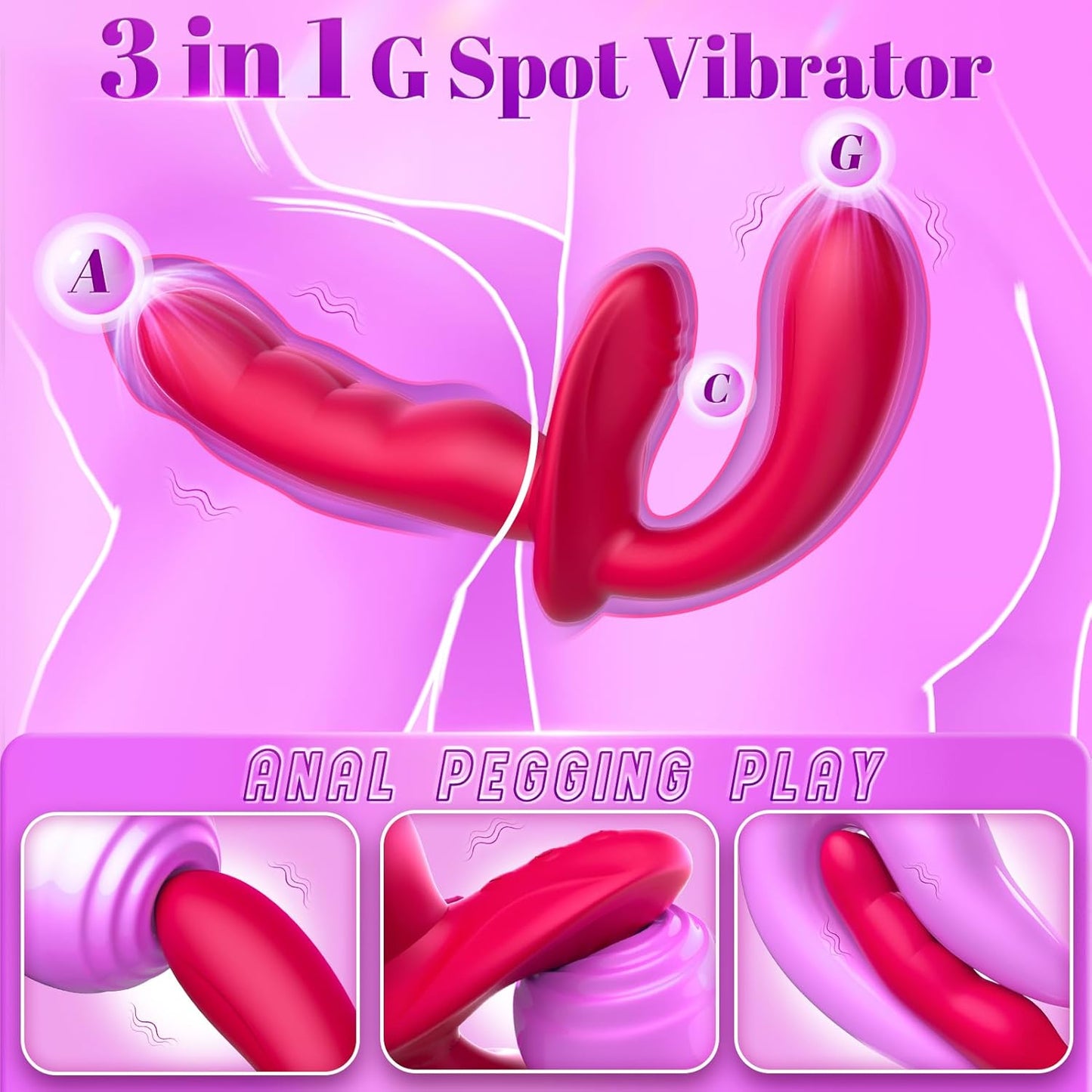 Vibrador de doble punta FlexDuo Wearable Strap-On