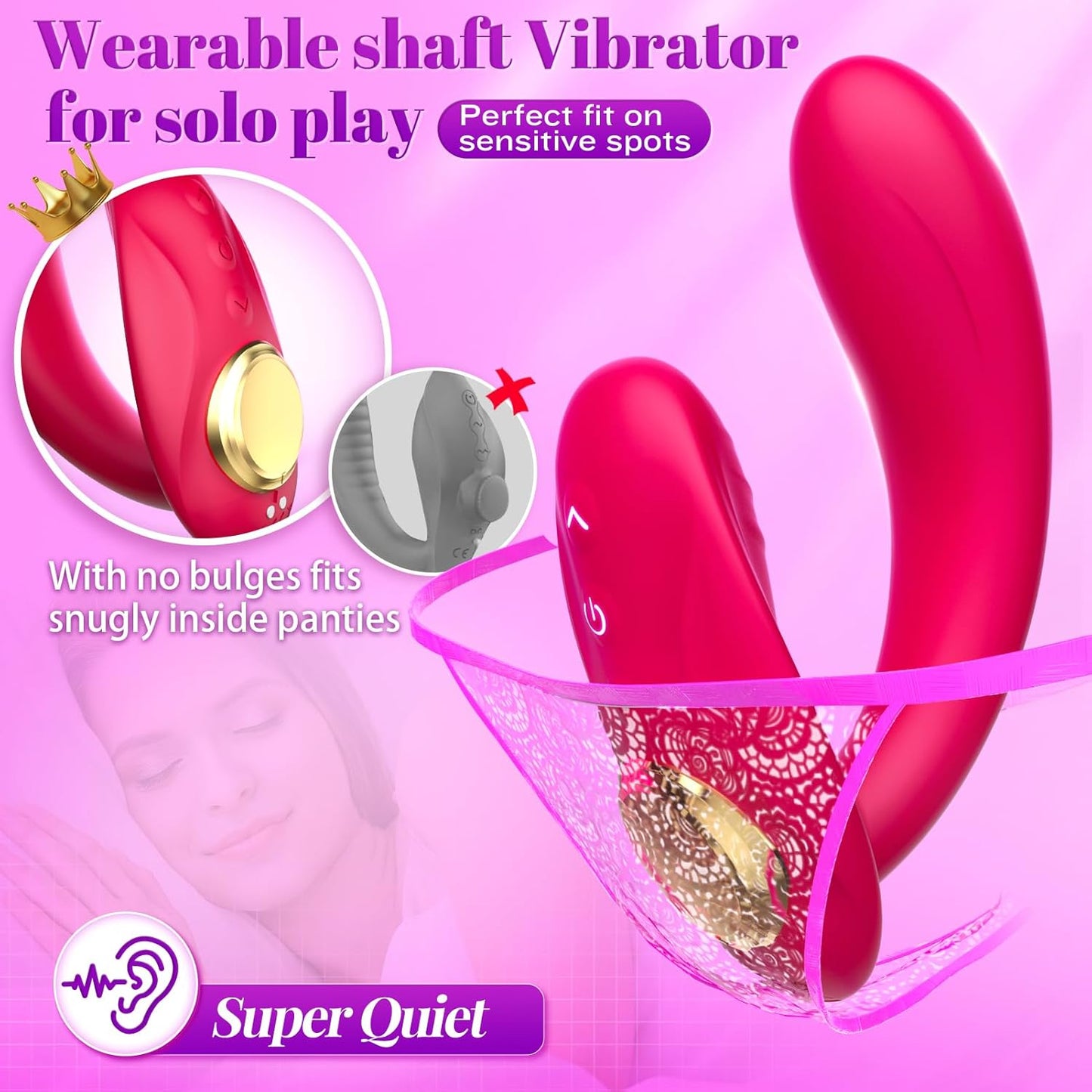 Vibrador de doble punta FlexDuo Wearable Strap-On