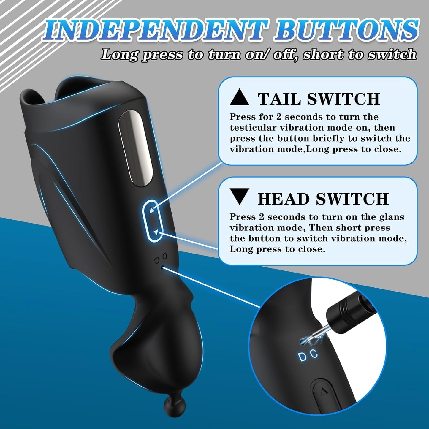 Vibrador Entrenador Masculino FlexGlide Estimulador del Glande
