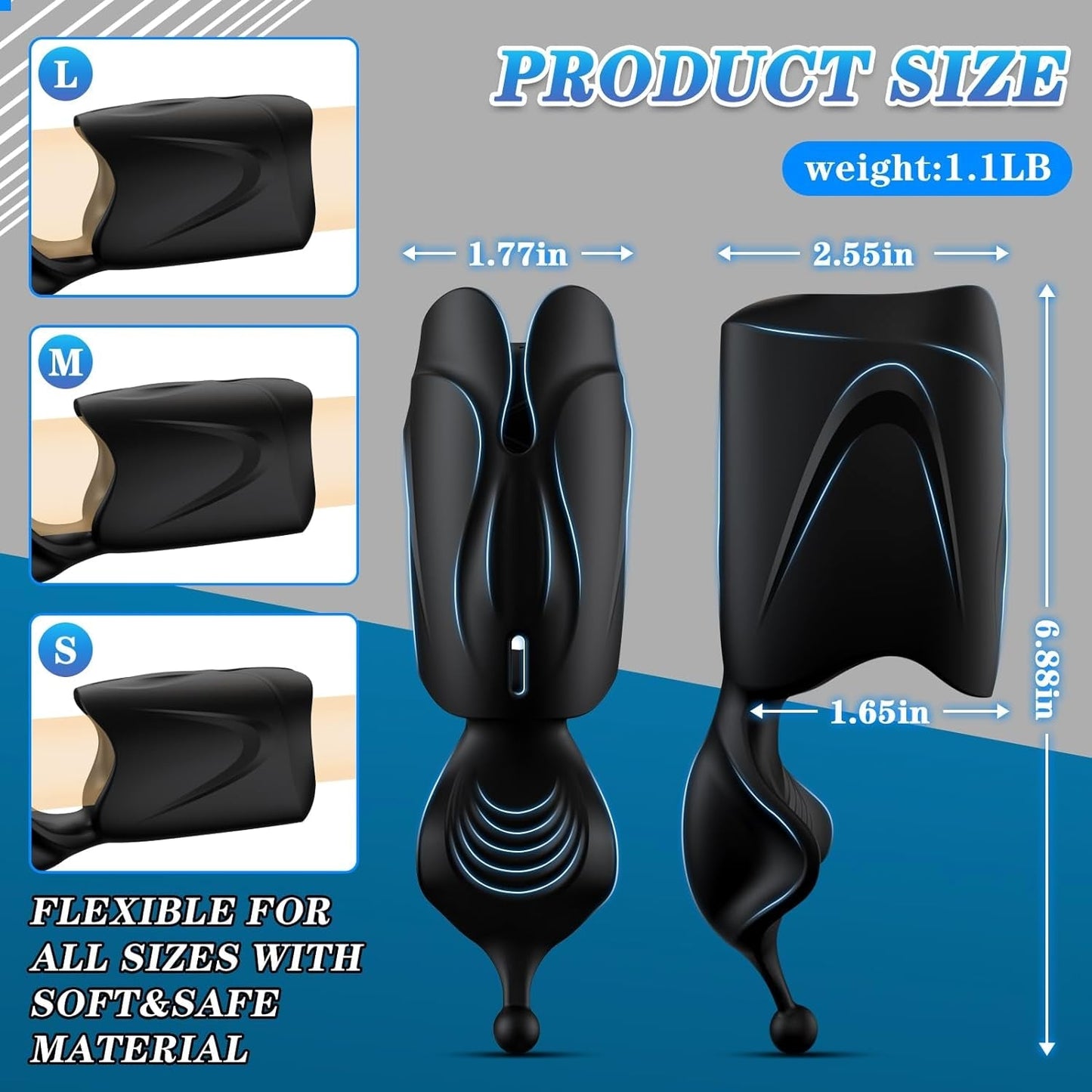 Vibrador Entrenador Masculino FlexGlide Estimulador del Glande