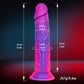 FlexGlow 8.2" Godemichet en Silicone Liquide