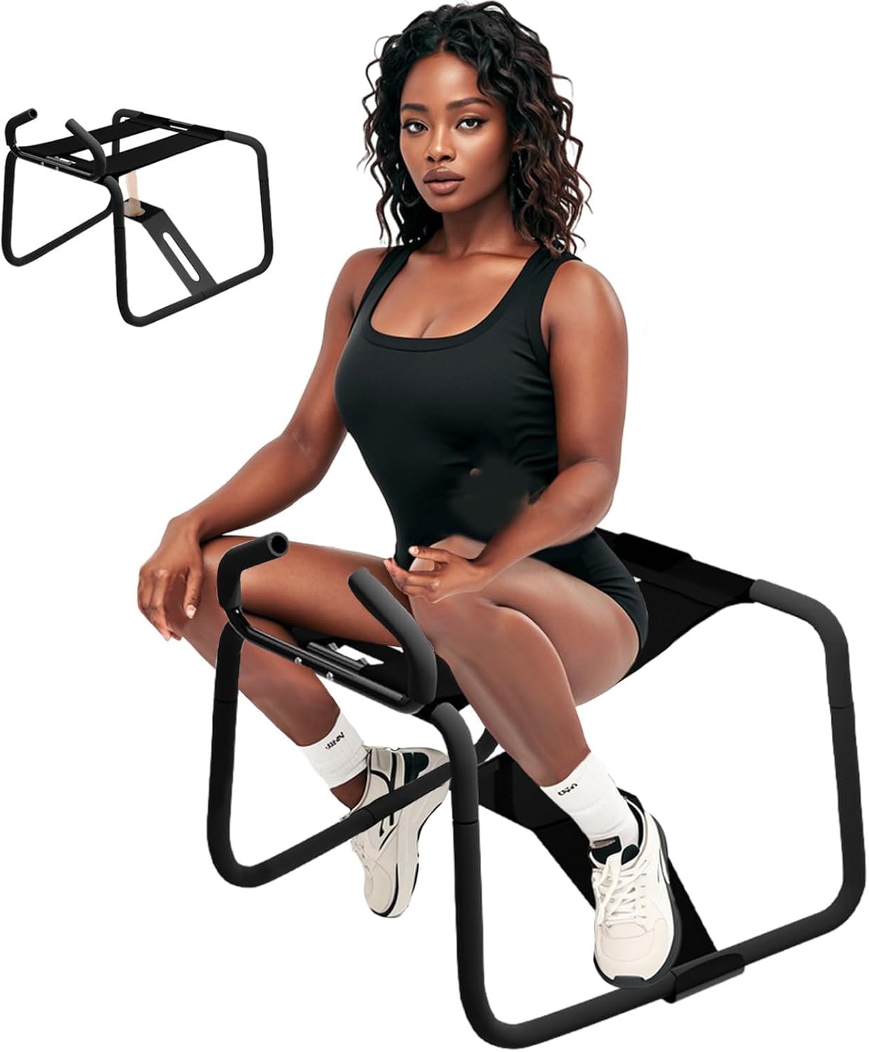 FlexMount Adjustable Height Sex Chair with Handrail