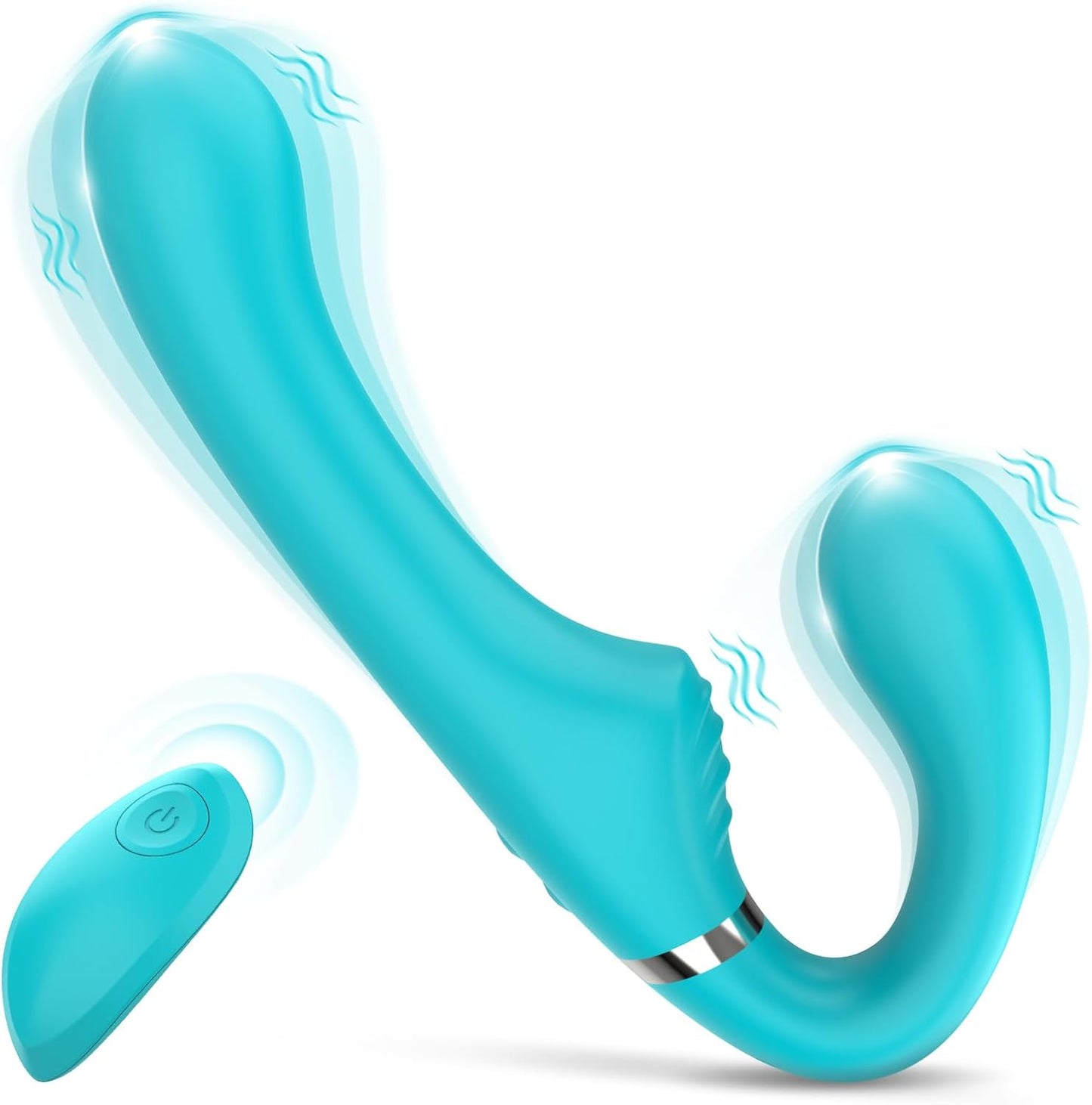 FlexPulse Dildo de Doble Cara sin Tirantes Strapless