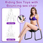 Silla de sexo de intimidad ajustable con rebote FlexRide