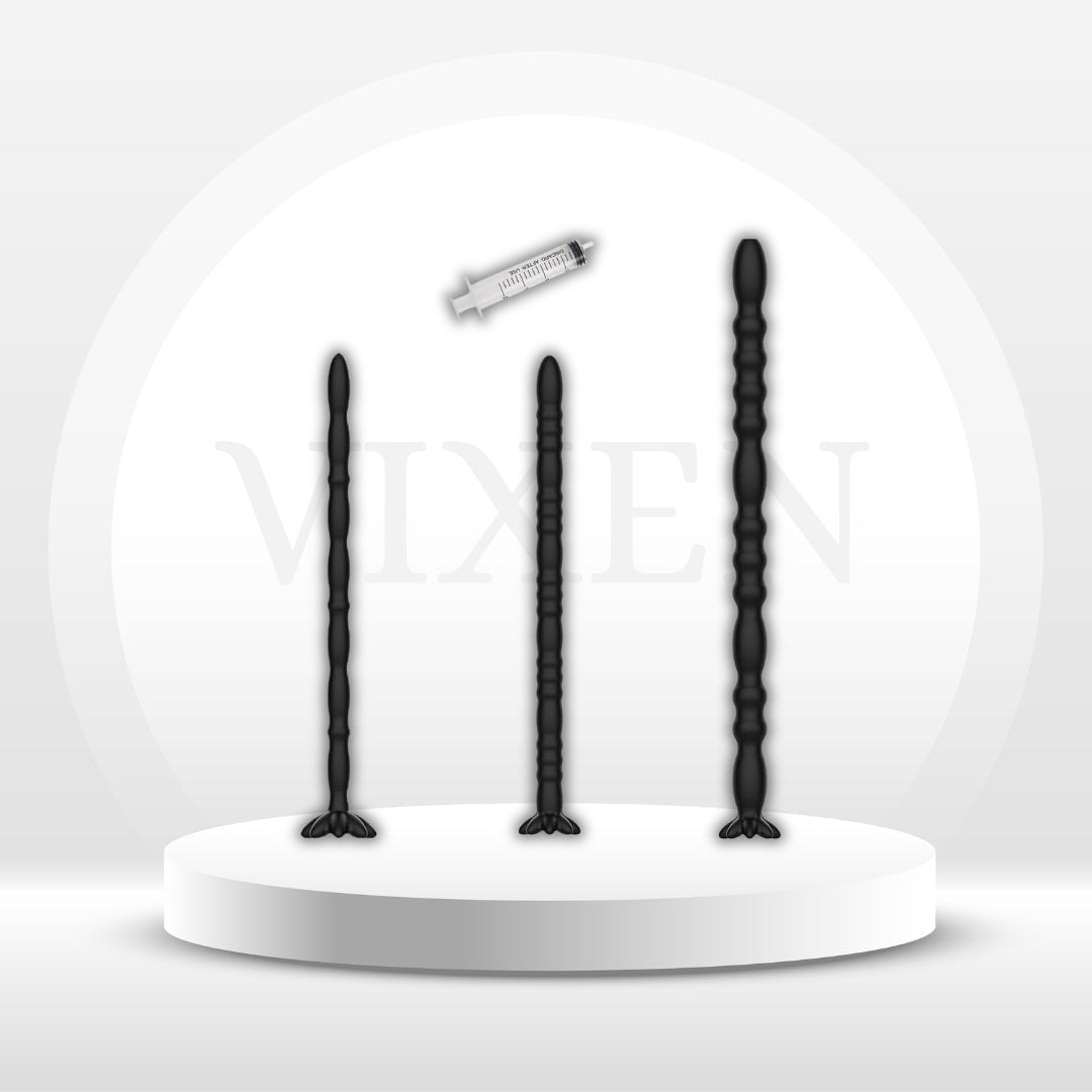 FlexTrio 3-Piece Hollow Silicone Urethral Sound Set