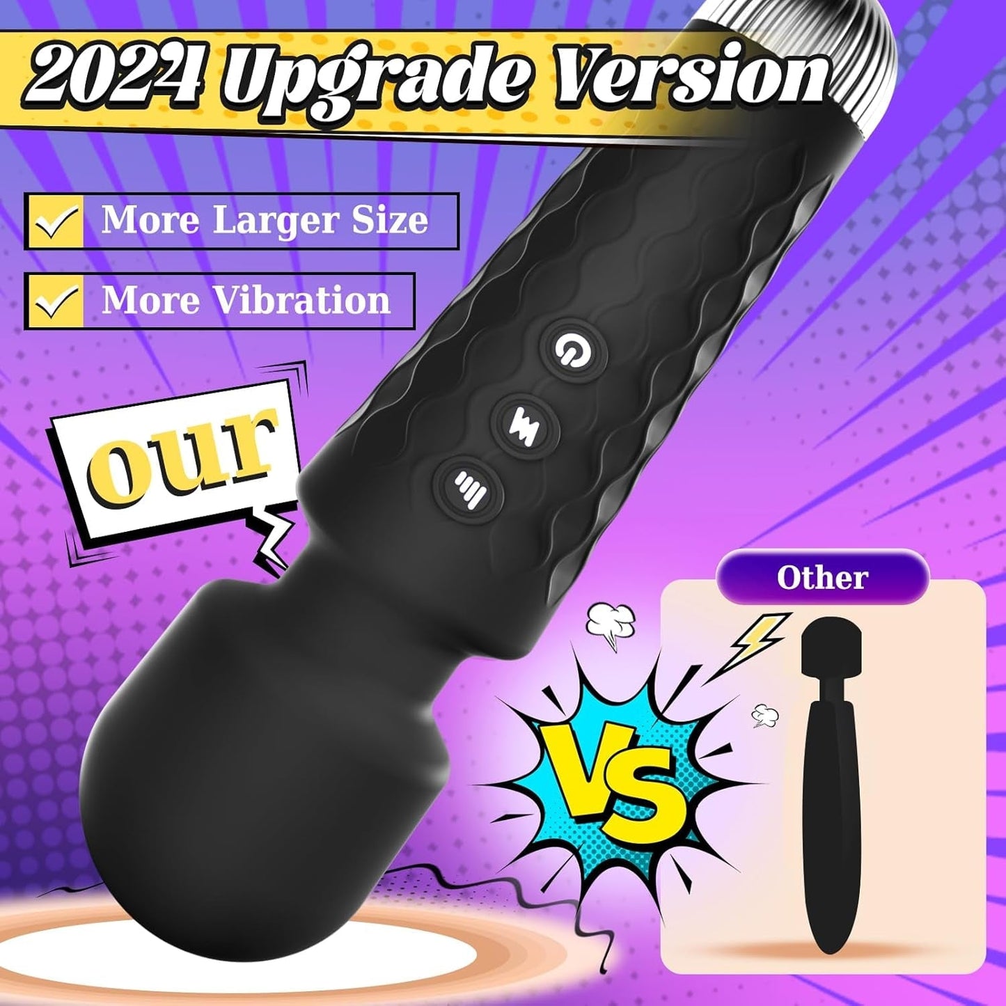 Vibromasseur baguette FlexVibe à 20 modes
