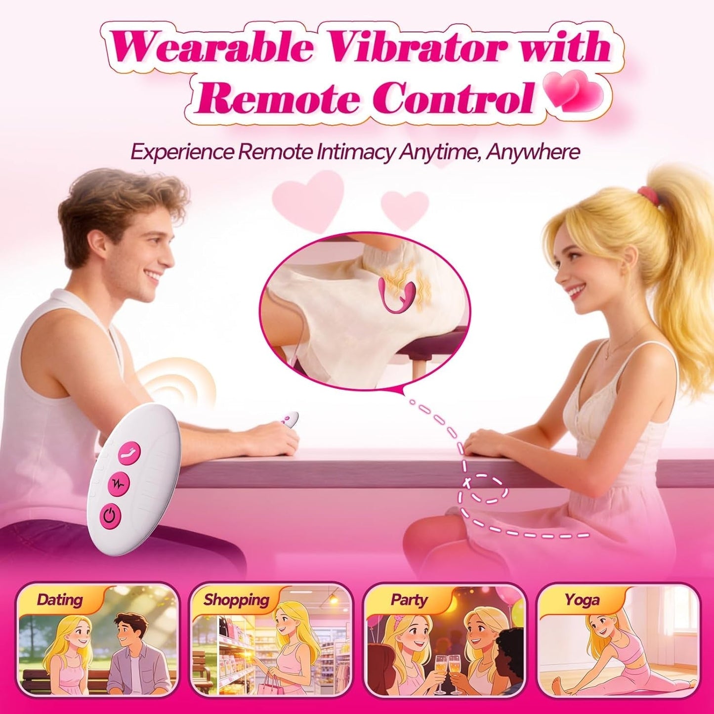 FlickWhisper App-Control Tapping Wearable Egg Vibrator