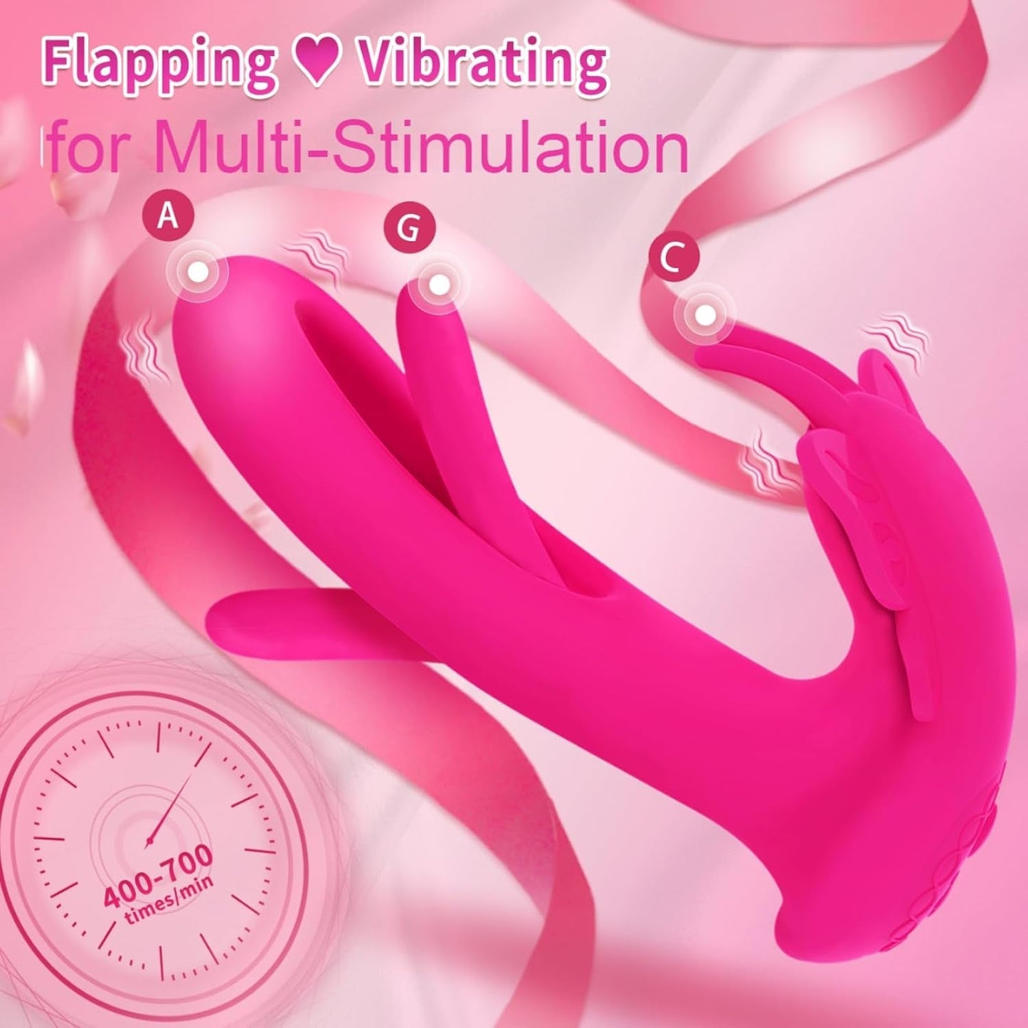 FlirtFlick Remote Flapping Wearable Panty Vibrator