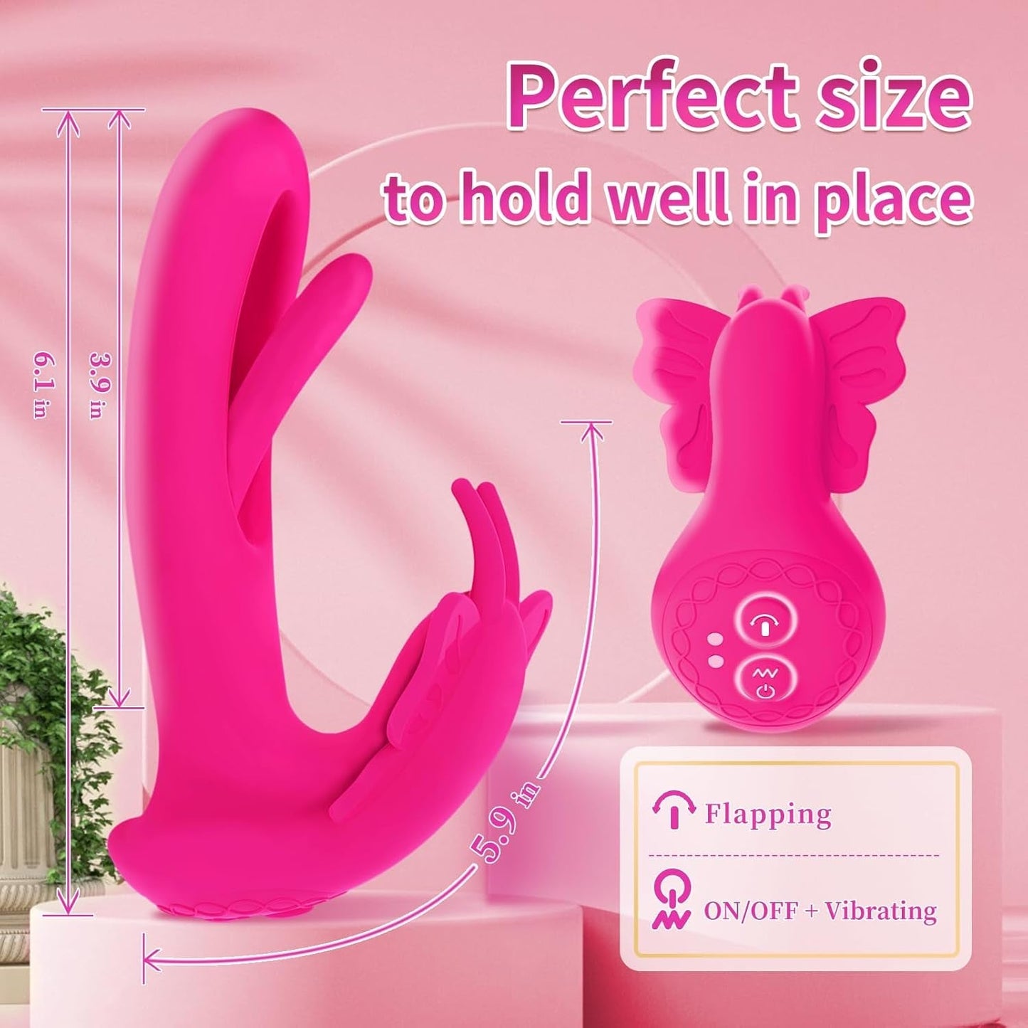 FlirtFlick Remote Flapping Wearable Panty Vibrator