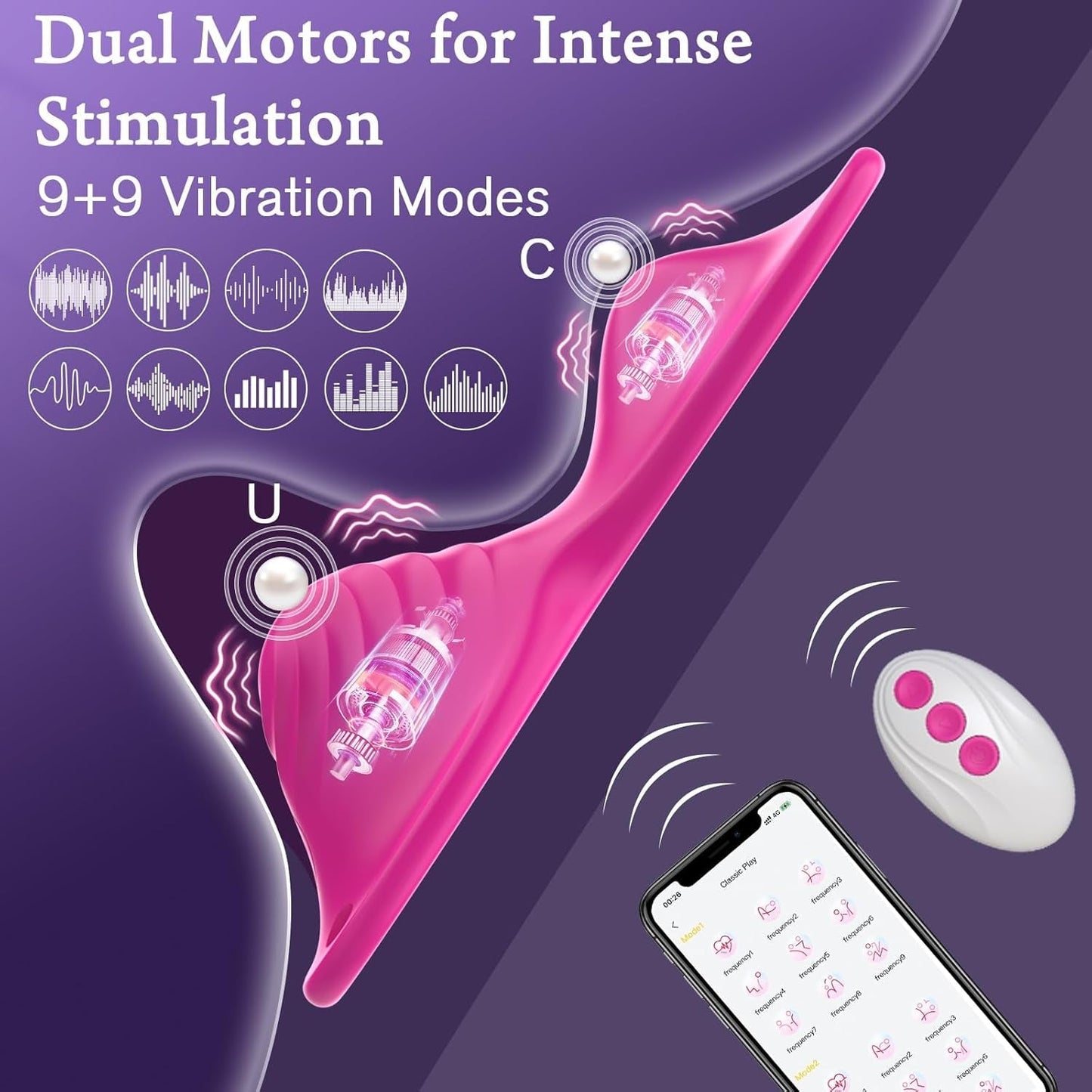 FlutterRide App Controlled Butterfly Ride-On Vibrator