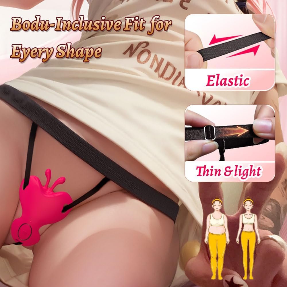 Vibrador de bragas manos libres FlutterThrust Butterfly