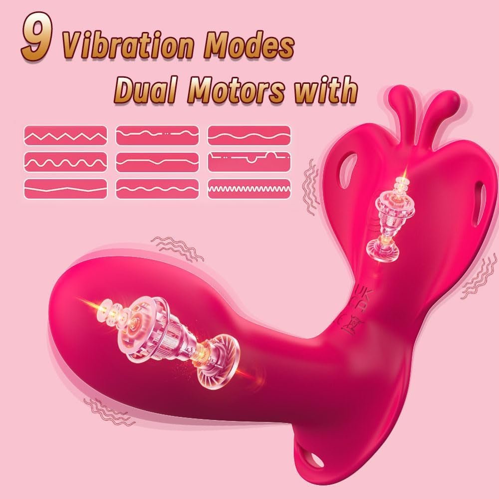 Vibrador de bragas manos libres FlutterThrust Butterfly