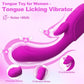 FlutterTongue Tongue Licking Rabbit Vibrator 12+12 Modes