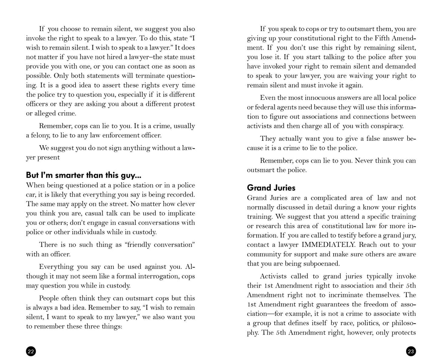 Libro electrónico - Conoce tus derechos: Protégete a ti y a tu comunidad de la policía, ICE, el FBI y el sistema de justicia
