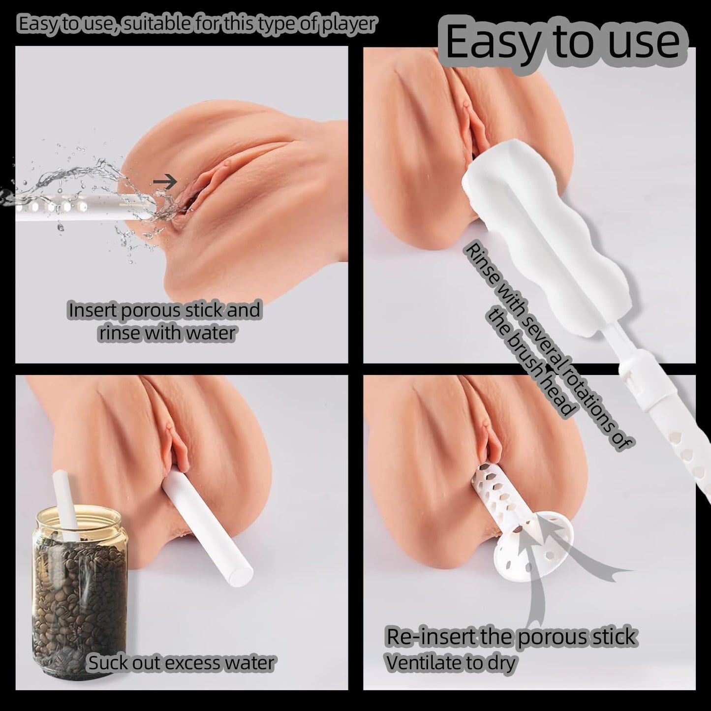 Kit de limpieza FreshKeep para juguetes masculinos