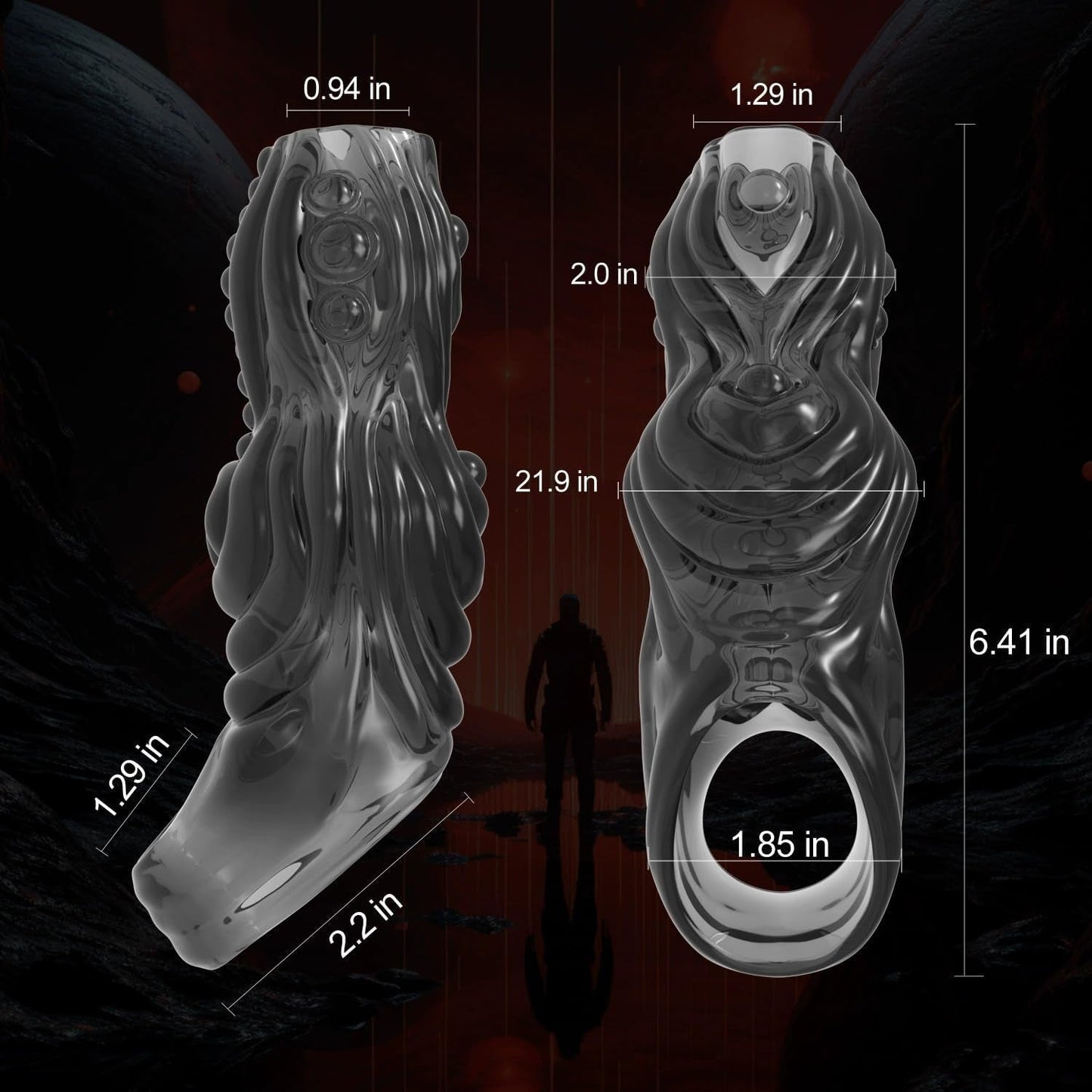 Extensor de pene de silicona FullLock Monster