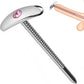 GemRod Stainless Steel Urethral Sound Pink Gem Plug