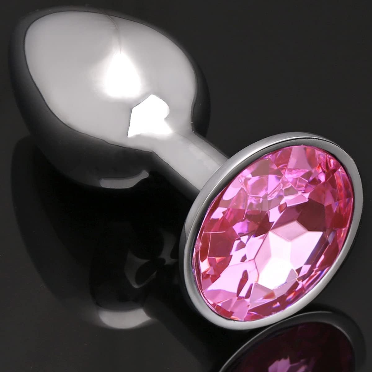 GemTease Small Metal Jewel Butt Plug for Beginners