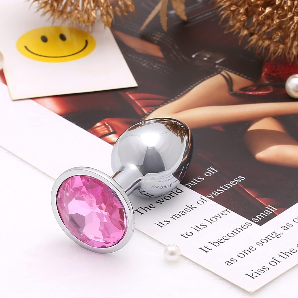 GemTease Small Metal Jewel Butt Plug for Beginners