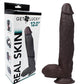 Get Lucky Real Skin 12" Dual Layer Dildo