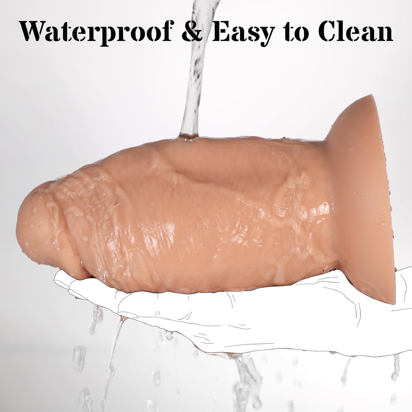 GirthMonarch Dildo de 7.5" Extra Grueso con Base de Succión