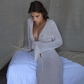 White Long Sleeve Maxi Dress