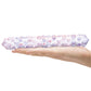 Dildo de cristal rugoso Glas 9" de rosa púrpura