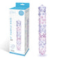 Dildo de cristal rugoso Glas 9" de rosa púrpura