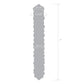 Dildo de cristal rugoso Glas 9" de rosa púrpura