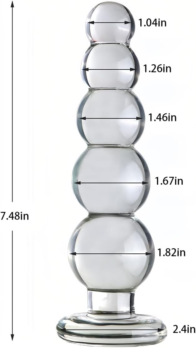 GlideBeads tapón anal de cristal