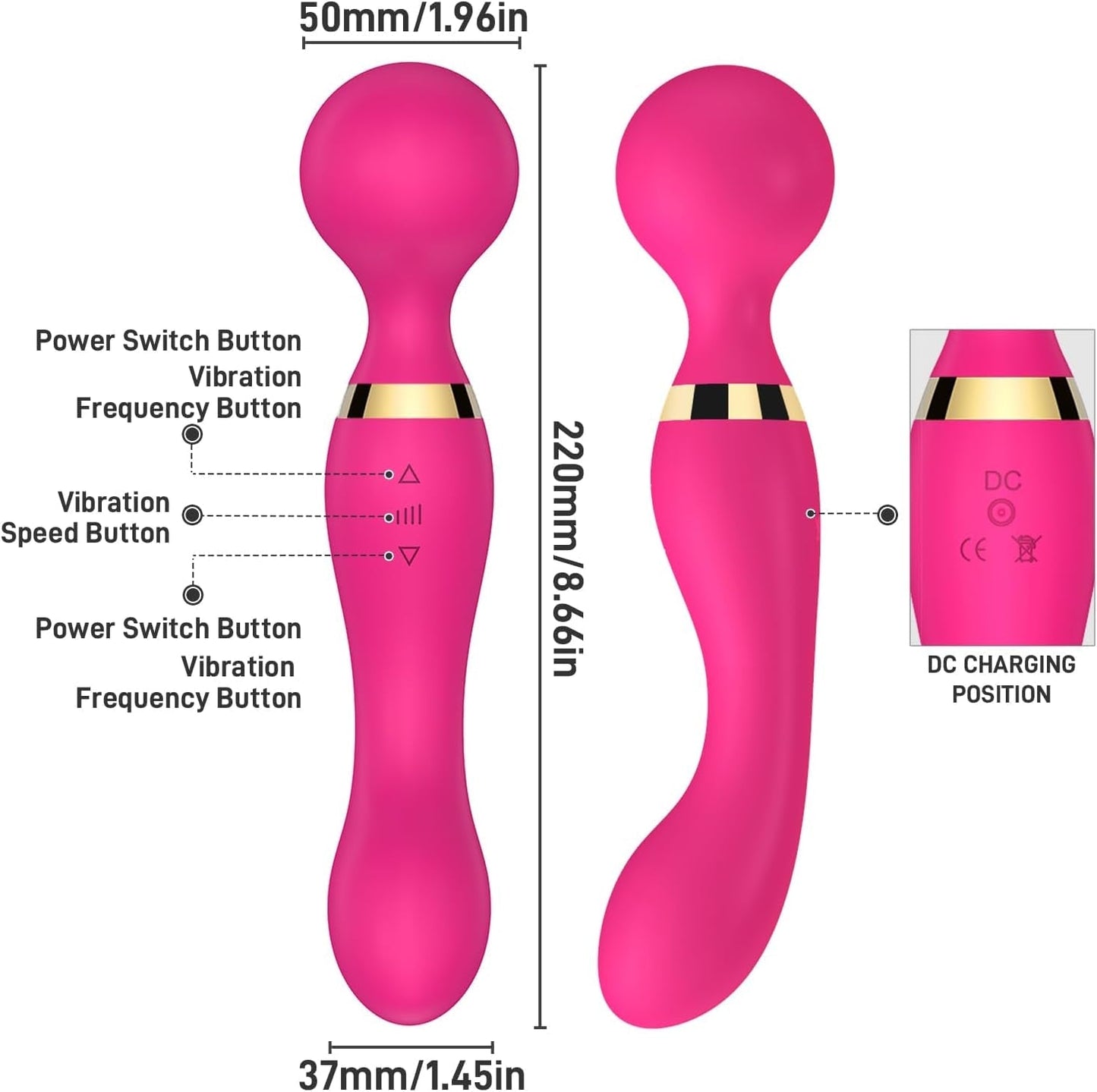Vibrador Recargable GlideForce para el Punto G