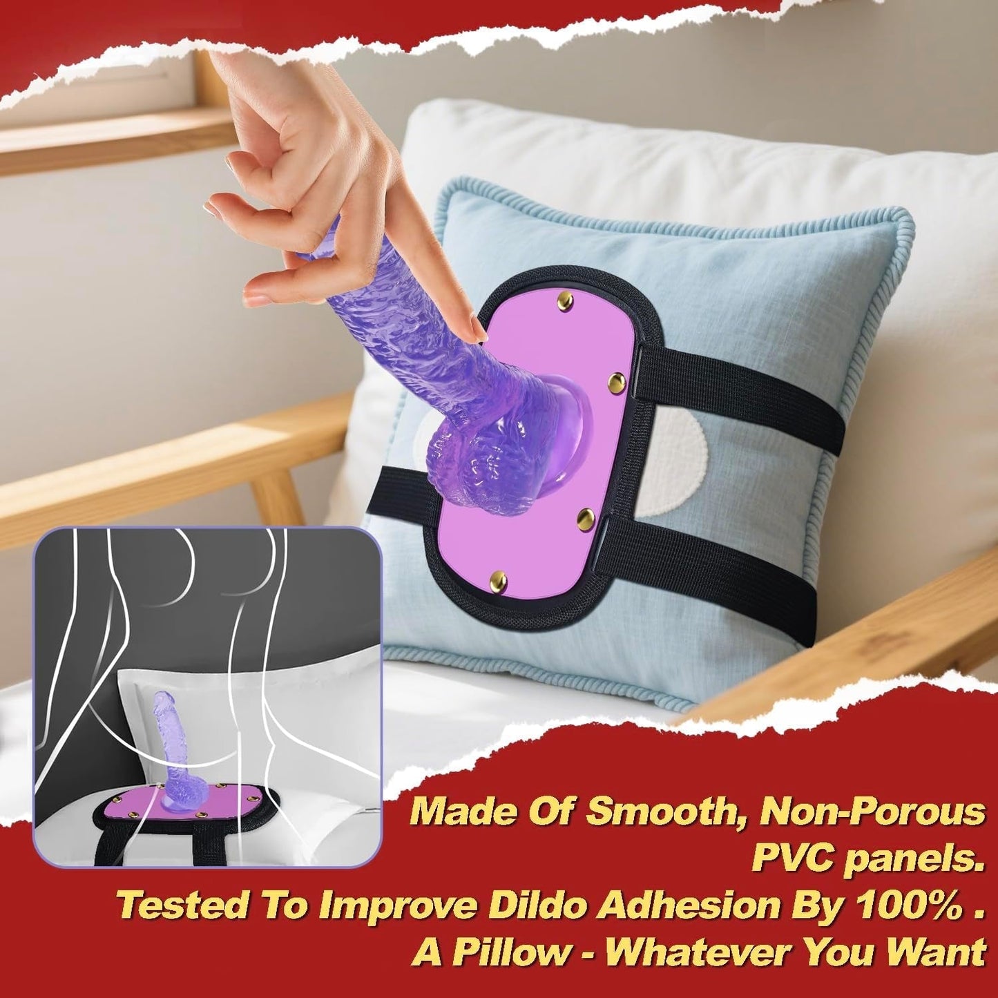 GlideLock Strong ABS Suction Dildo Mount