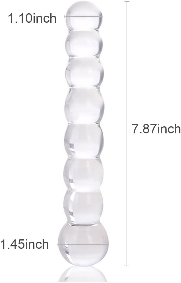 GlidePearl Tapón de cuentas de vidrio de doble extremo